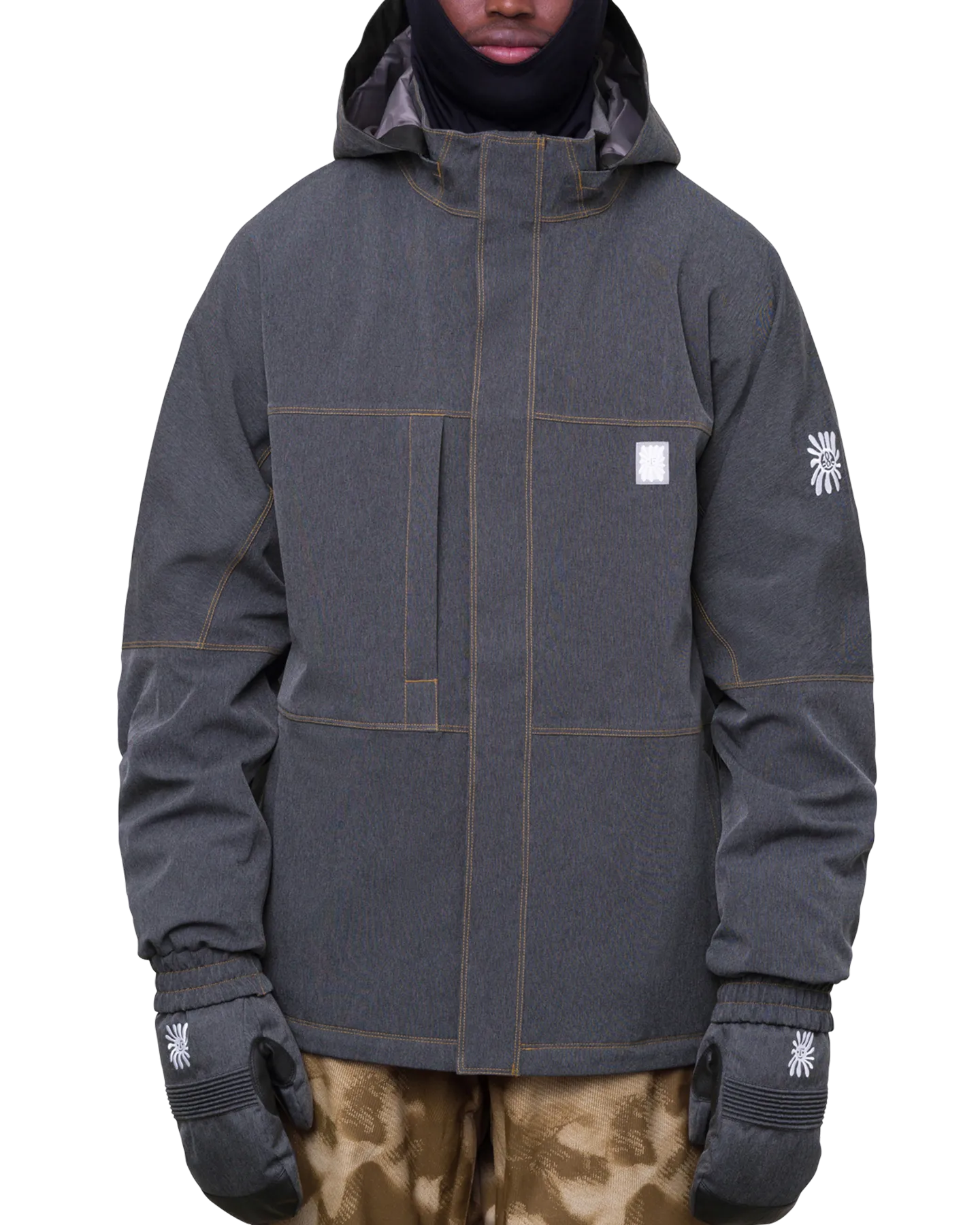 686 Men's Dojo Snow Jacket - Black Denim