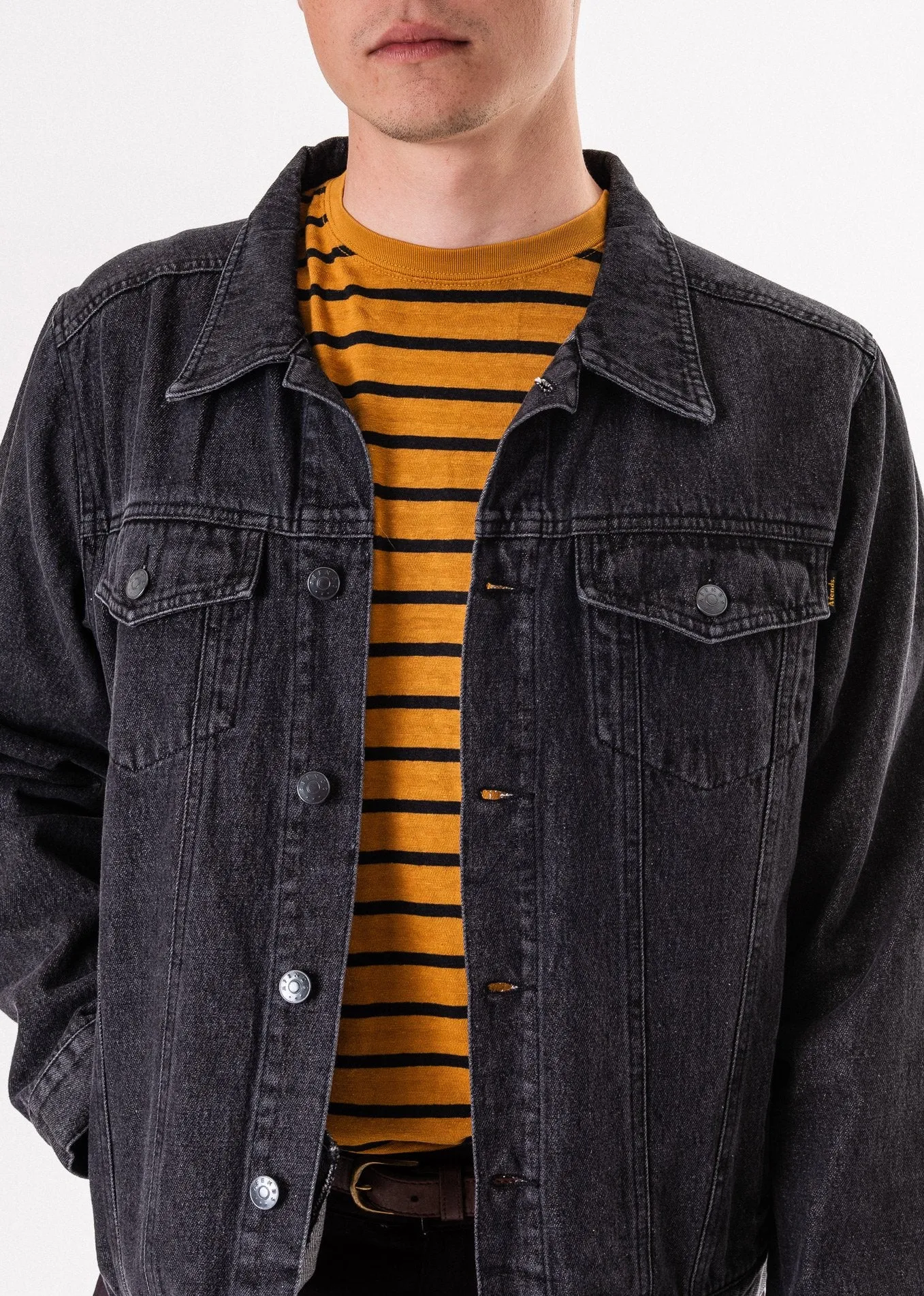 Afends Mens Burning Black - Denim Jacket