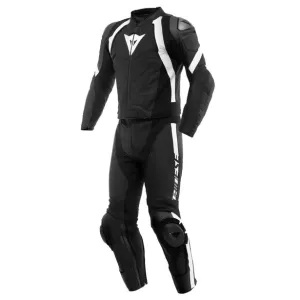 AVRO Men Motorcycle Racing 2 PC Black Leather Suit