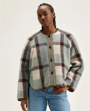 Bellerose Hari Check Wool Reversible Coat