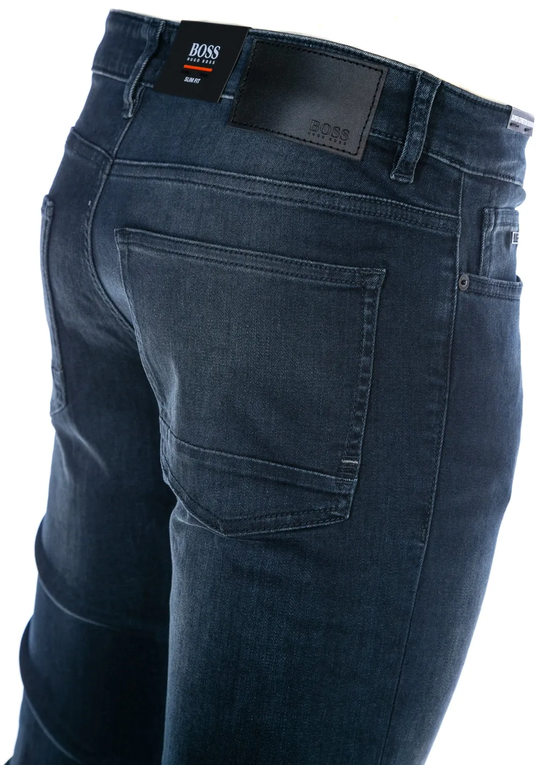 BOSS Delaware Jean in Washed Blue Denim