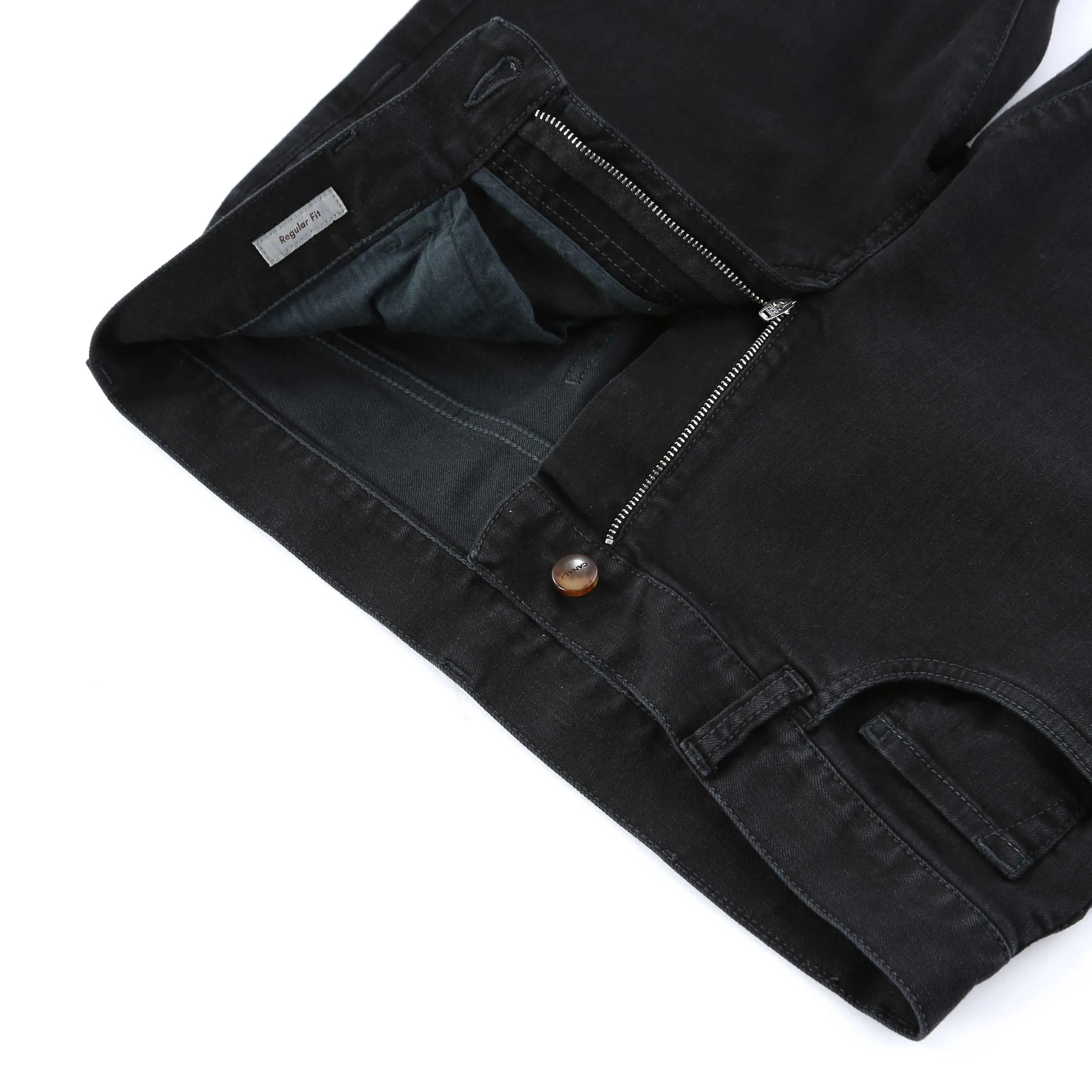 Canali Classic Jean in Black Denim