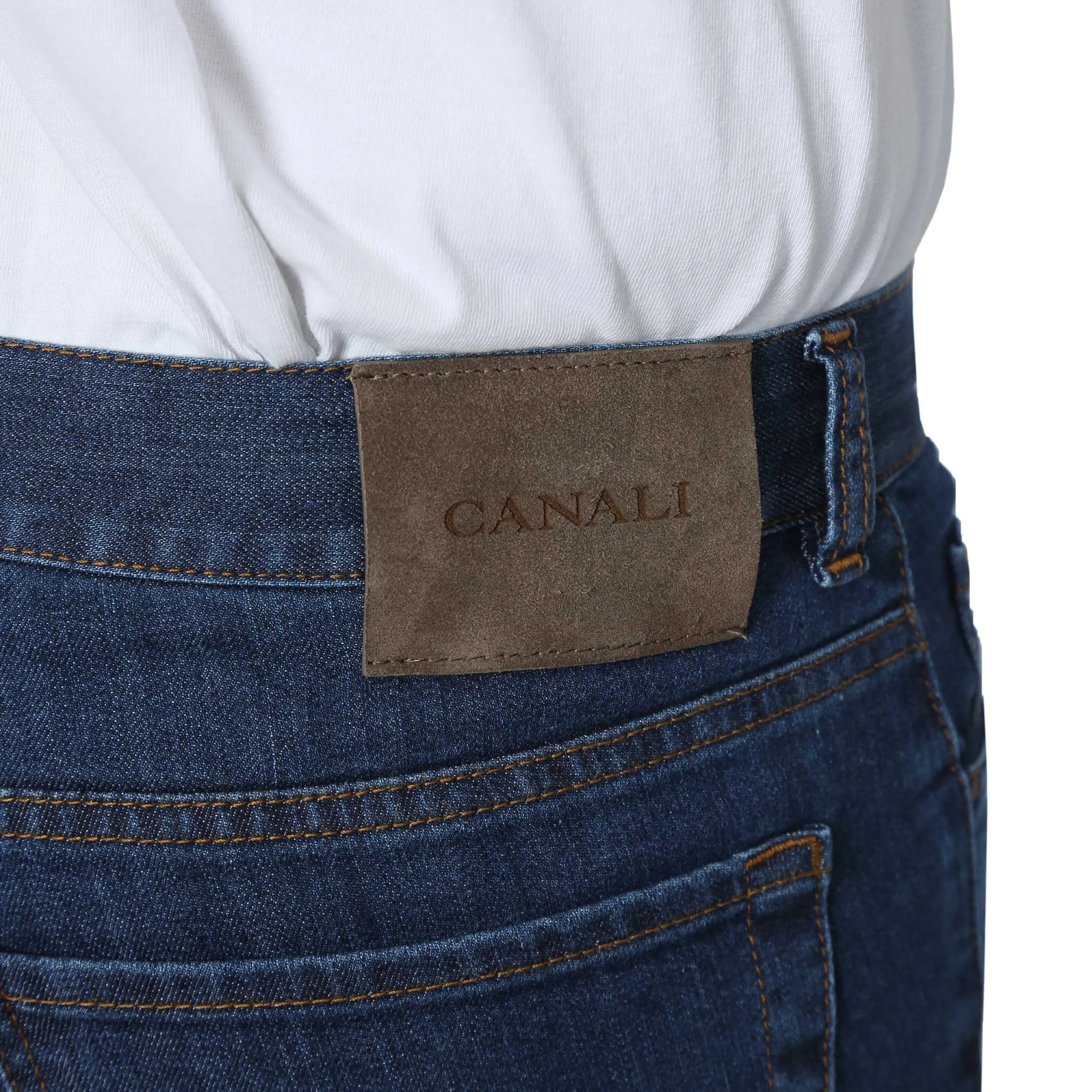 Canali Classic Jean in Navy Blue Denim