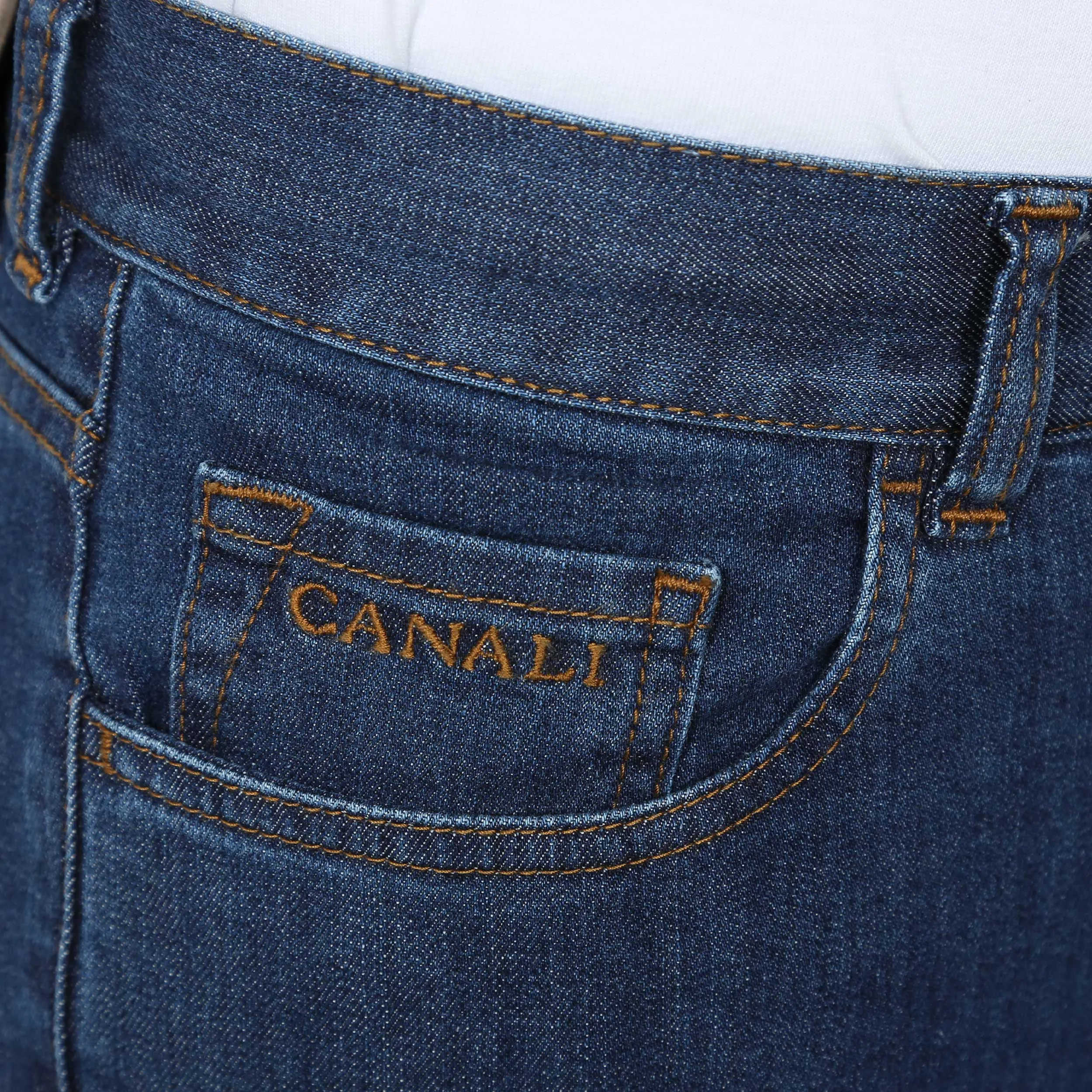 Canali Classic Jean in Navy Blue Denim