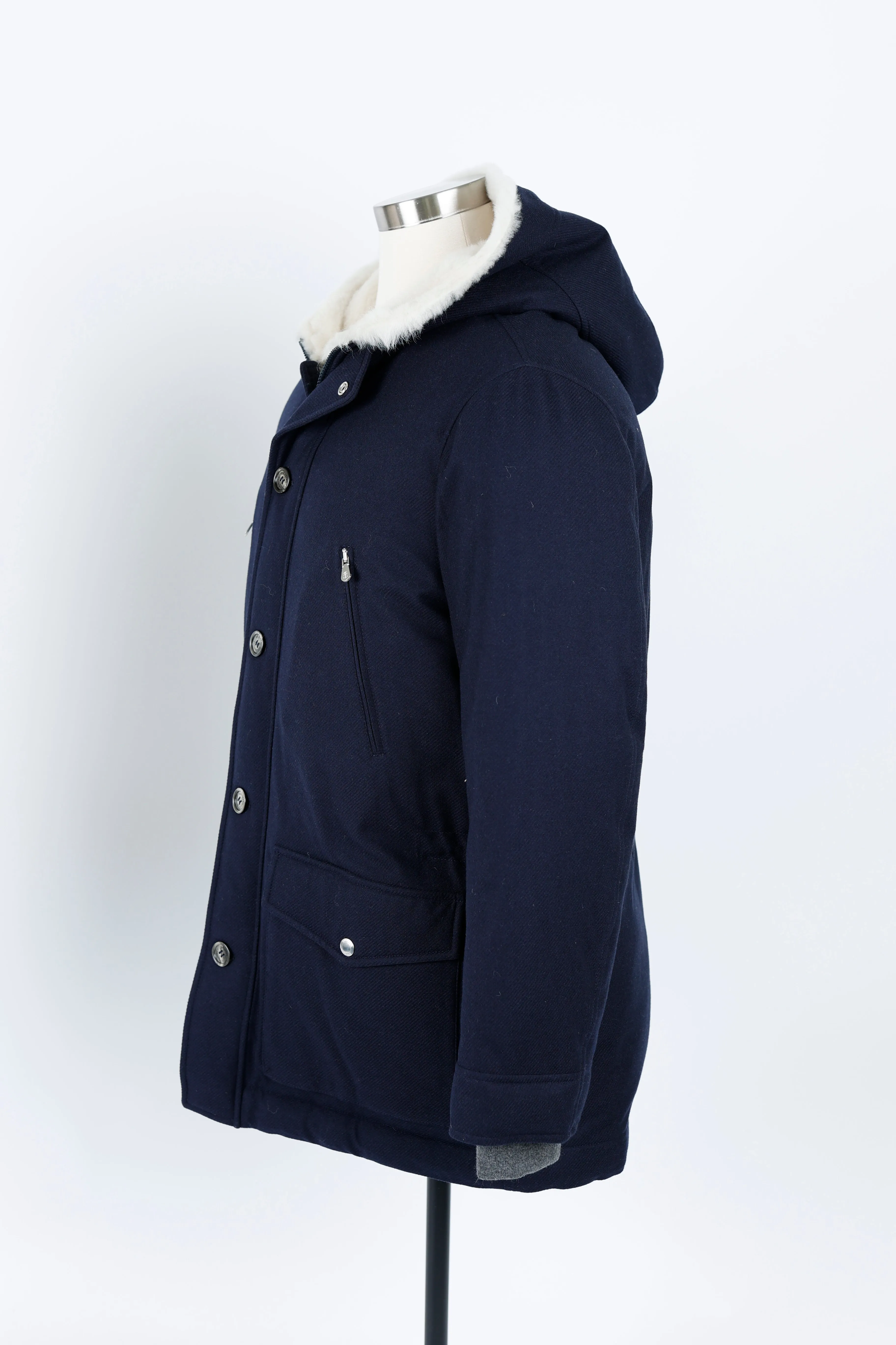 Cashmere Blend Down Filled Parka