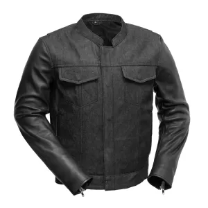 Cutlass - Men's Denim/Leather Jacket