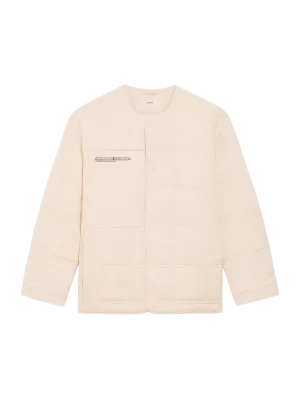 FLWRDWN™ Quilted Collarless Jacket—sand