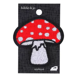 Friend of the Forest Mushroom Iron On Applique 2in