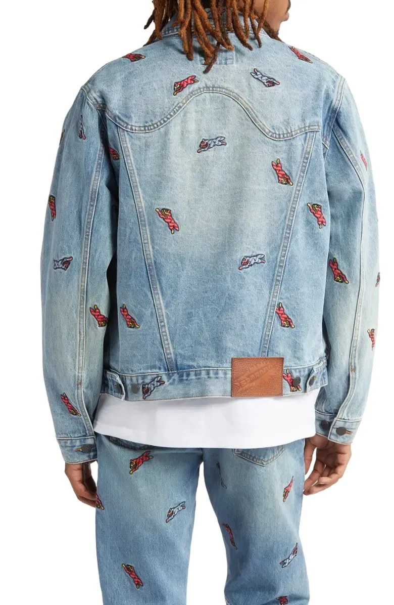 ICECREAM Long Sleeve Embroidered Dan Denim Jacket