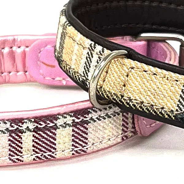 Italian Plaid Collar, 10”-12”