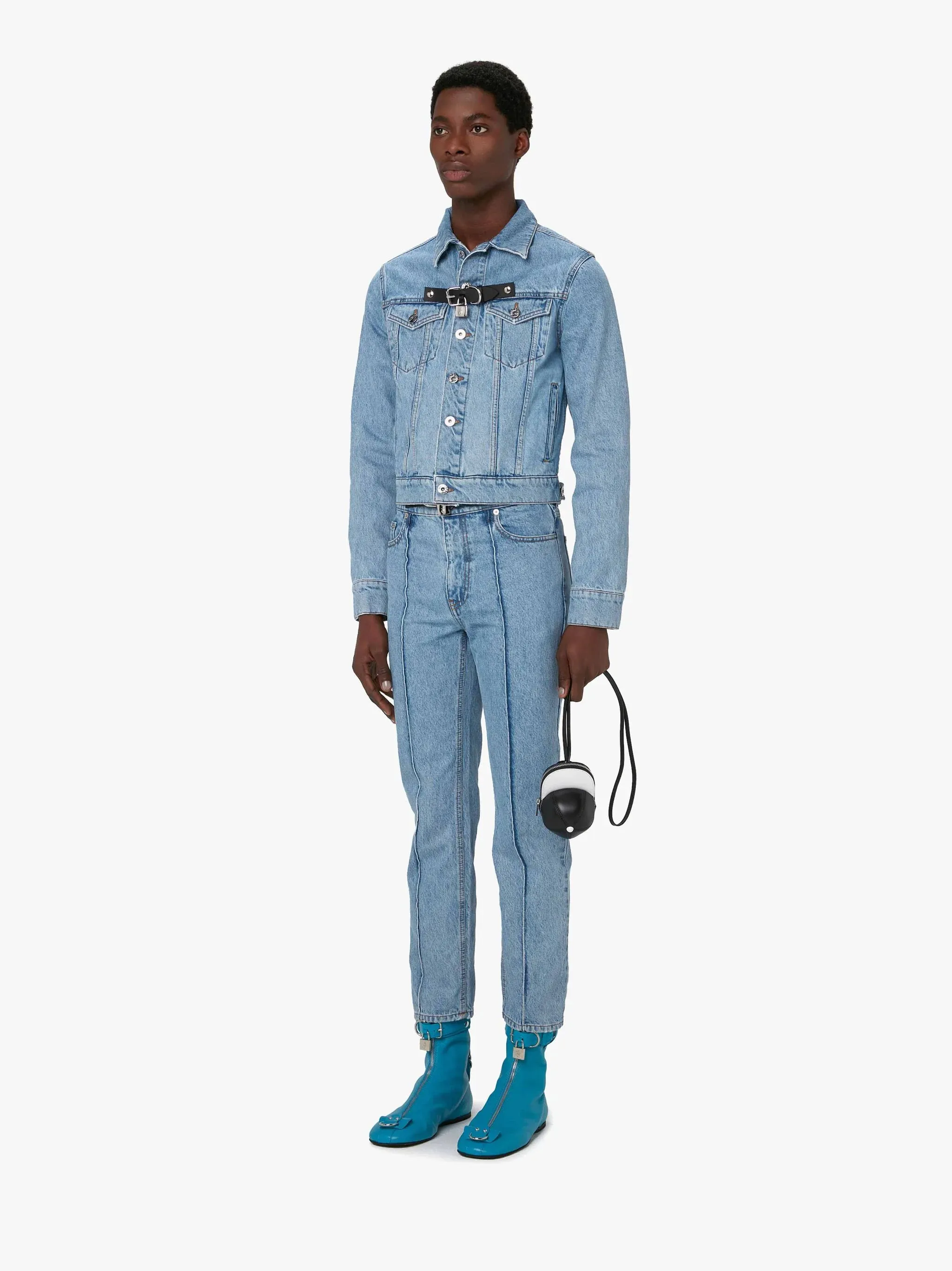 JW ANDERSON PADLOCK STRAP TRUCKER JACKET