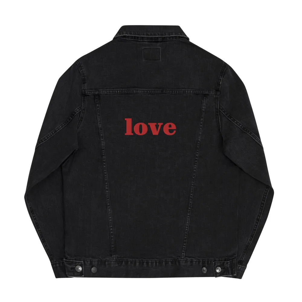 Love | unisex denim jacket