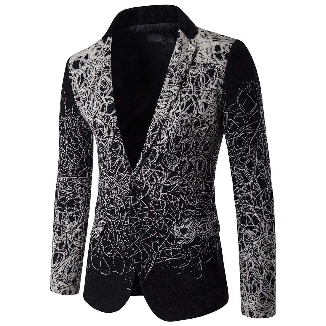 Men's Casual One Buttons Slim Fitted Premium Suit Jacket