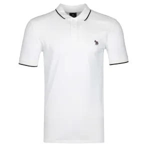 Paul Smith Zeb Badge Slim Fit Polo Shirt in White