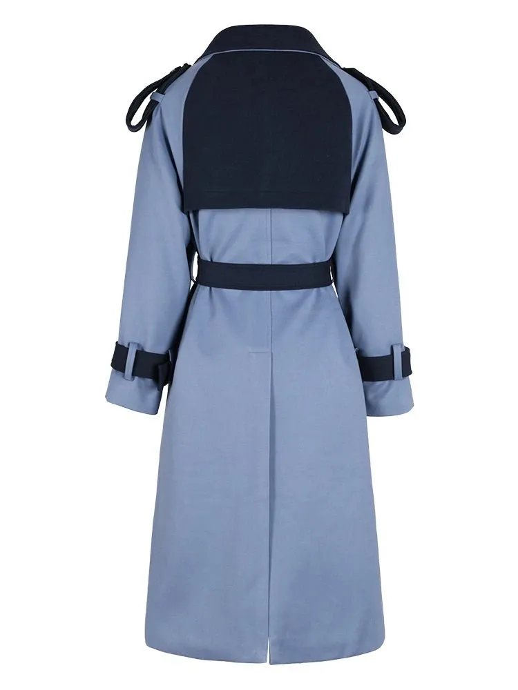 Pre Order:  Strapped Cuffs Belted Woolen Coat