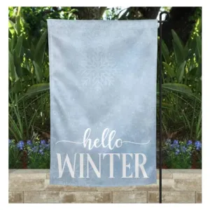 Snowflakes: Hello Winter - Garden Flag