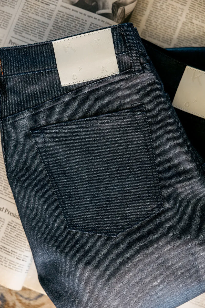 The Pen Slim - Coated Indigo Raw 14oz Selvedge