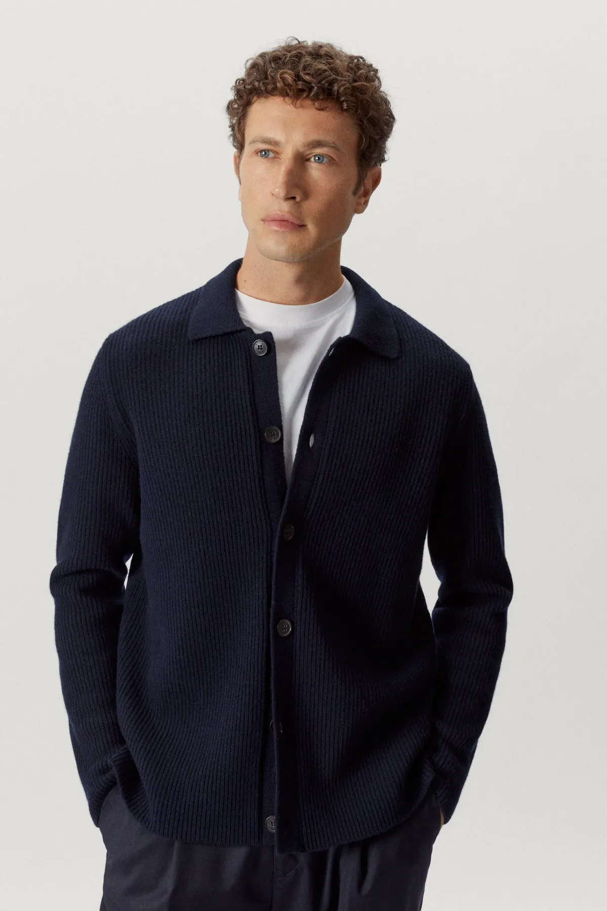 The Woolen Ribbed Overshirt