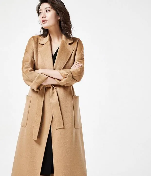 Women Long Wool Coat Double Face Wool coat/1111