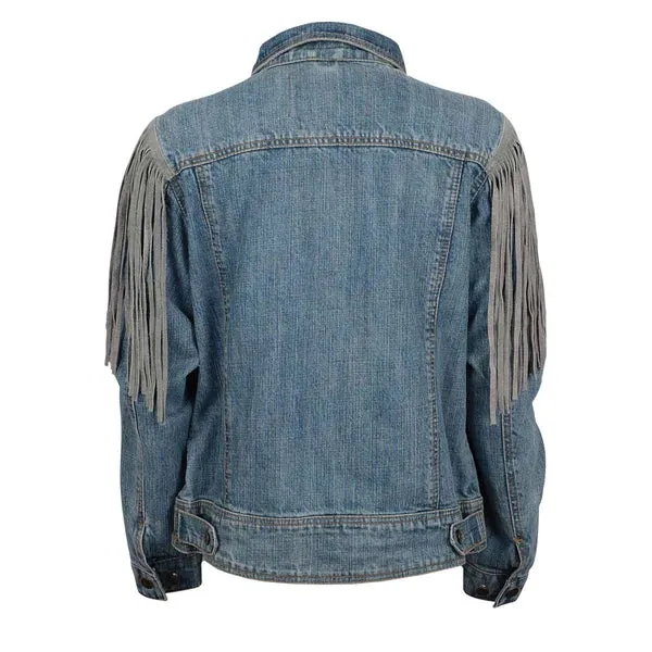 Women's STS Gretchen Denim Fringe Jacket