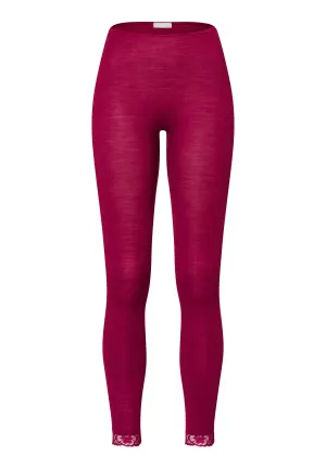 Woolen Lace Leggings | Intense Garnet 70969-2406